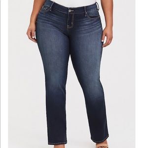 Torrid denim jeans dark wash bootcut size 18T